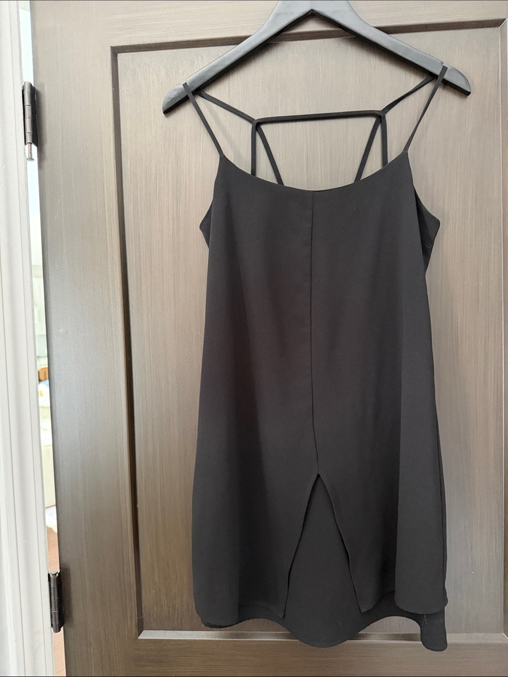 Gianni Bini Black Strappy Mini Dress